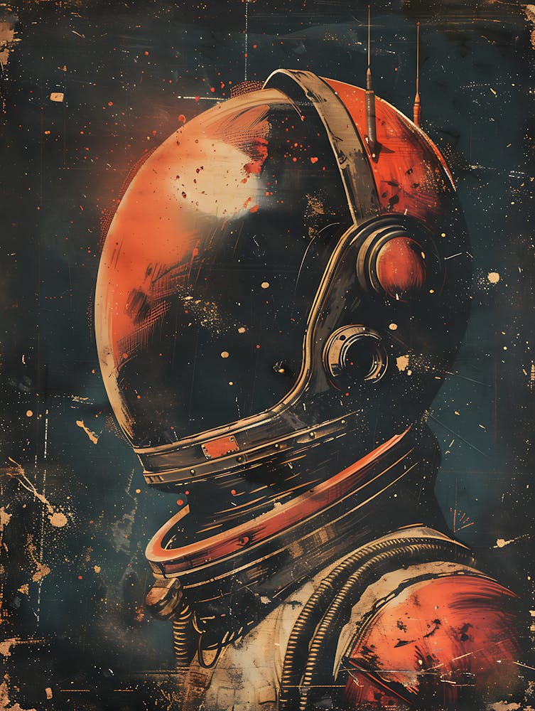 Beautiful Retro Astronaut 9