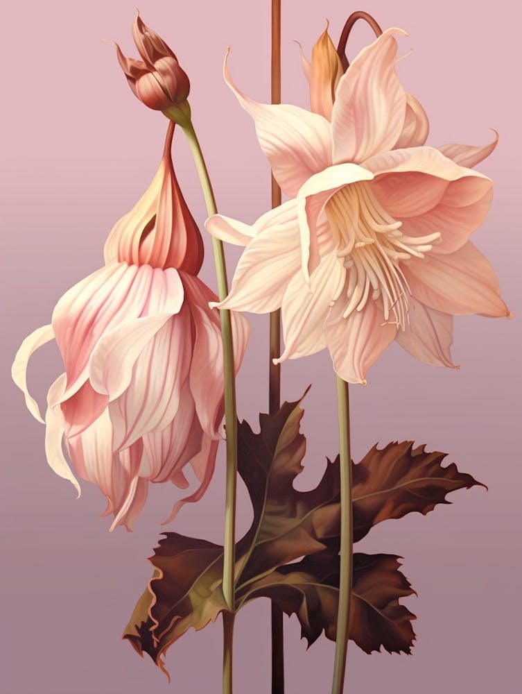 Floral Illustration Columbine 1