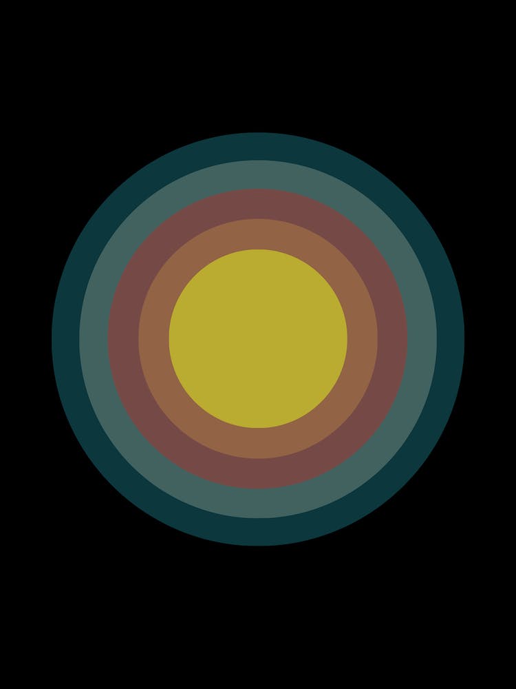 Circle Of Color Minimal Graphic Abstract