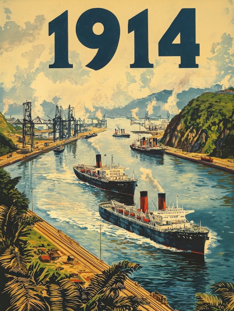 Aihrgdesign A Vintage Poster Celebrating The Opening Of The P 8fda0a1b 1560 46bf B16f 7e386c032b0f 1