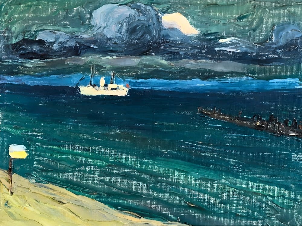 Wassily Kandinsky Ship At Sea