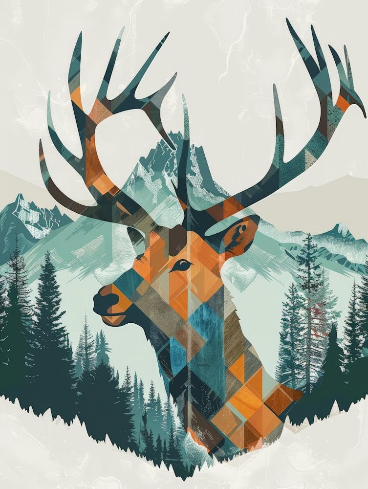 Deer Canvas Art