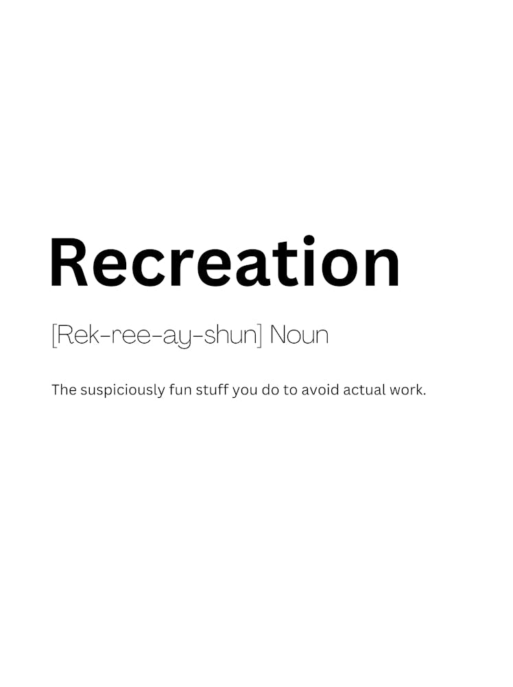 Recreation Definition Meaning