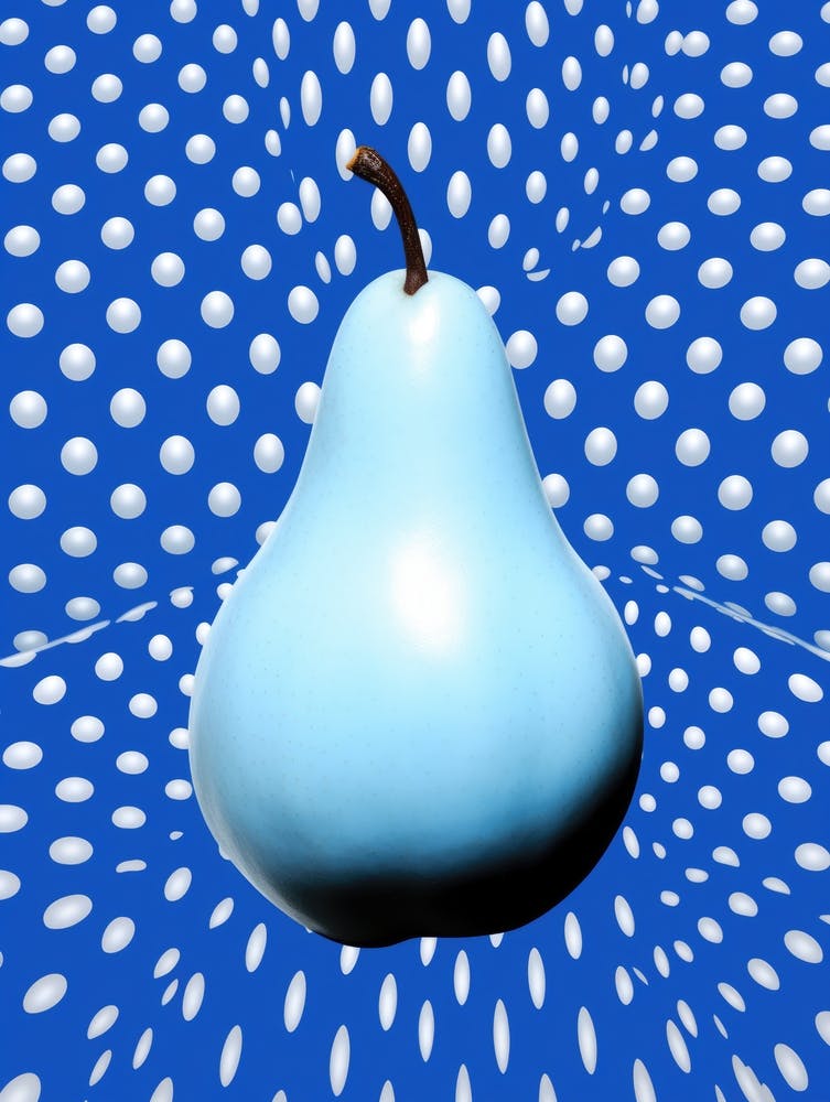 Birne und Punkte Pop Art 3