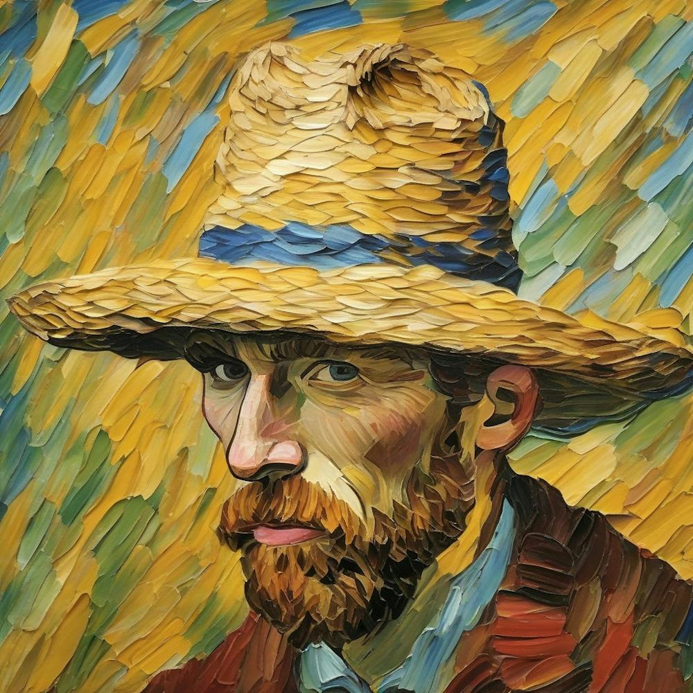 Van Gogh straw hat inspiration 3
