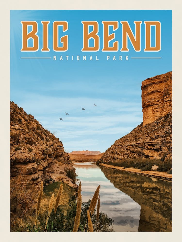 Big Bend Travel Poster