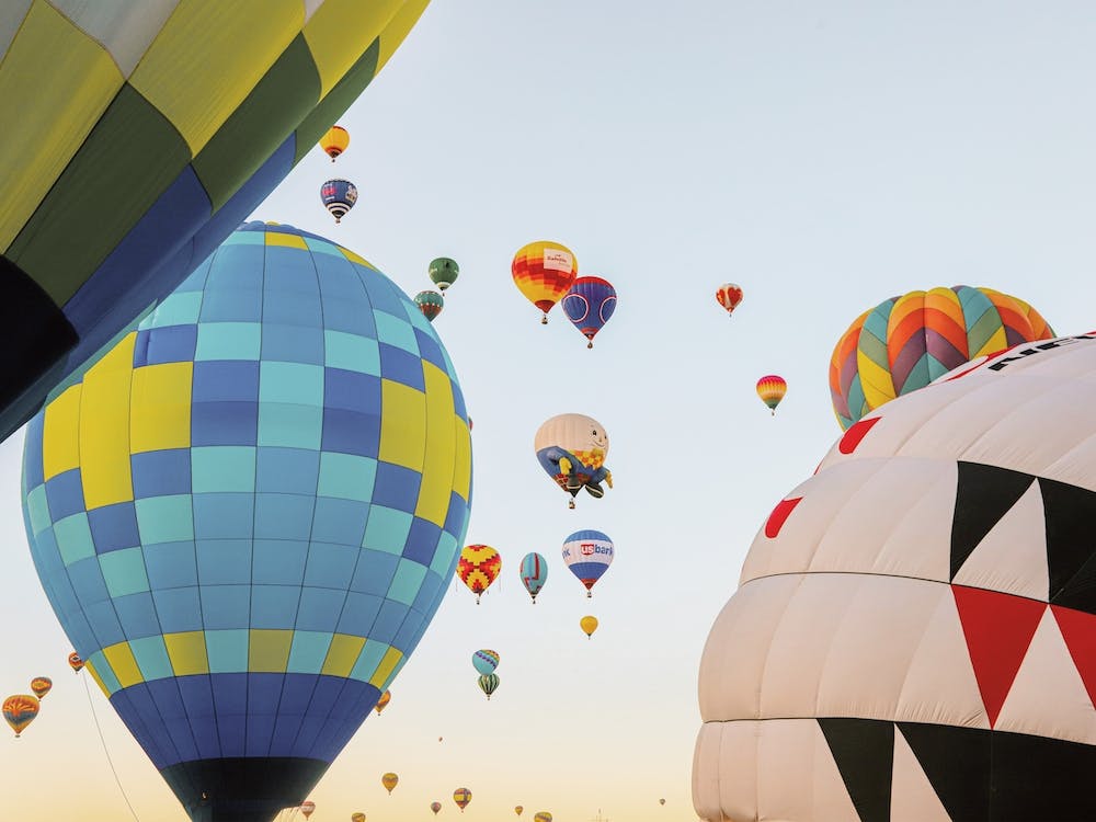 Hot Air Balloons At Sunrise