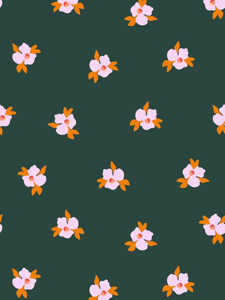 Little Blossom Floral Print - Pink and Black