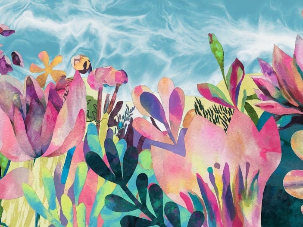 Tiffany Lynch Art, Colorful Floral, Watercolor Painting
