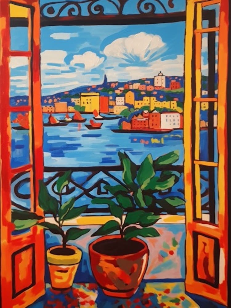 Window Stockholm Sweden In The Style Of Matisse 3
