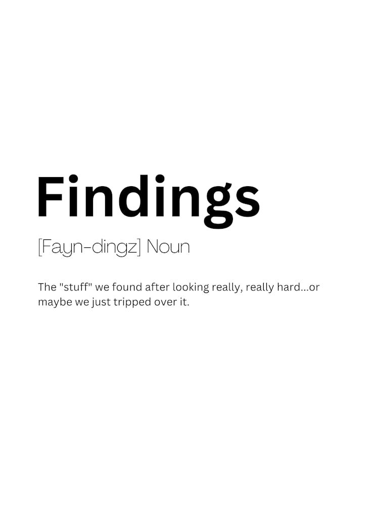 Findings Definition Meaning