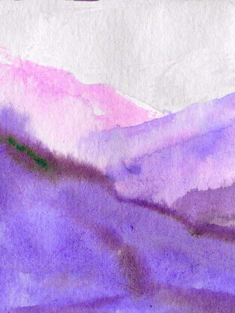 Watercolor Of Mountains 26