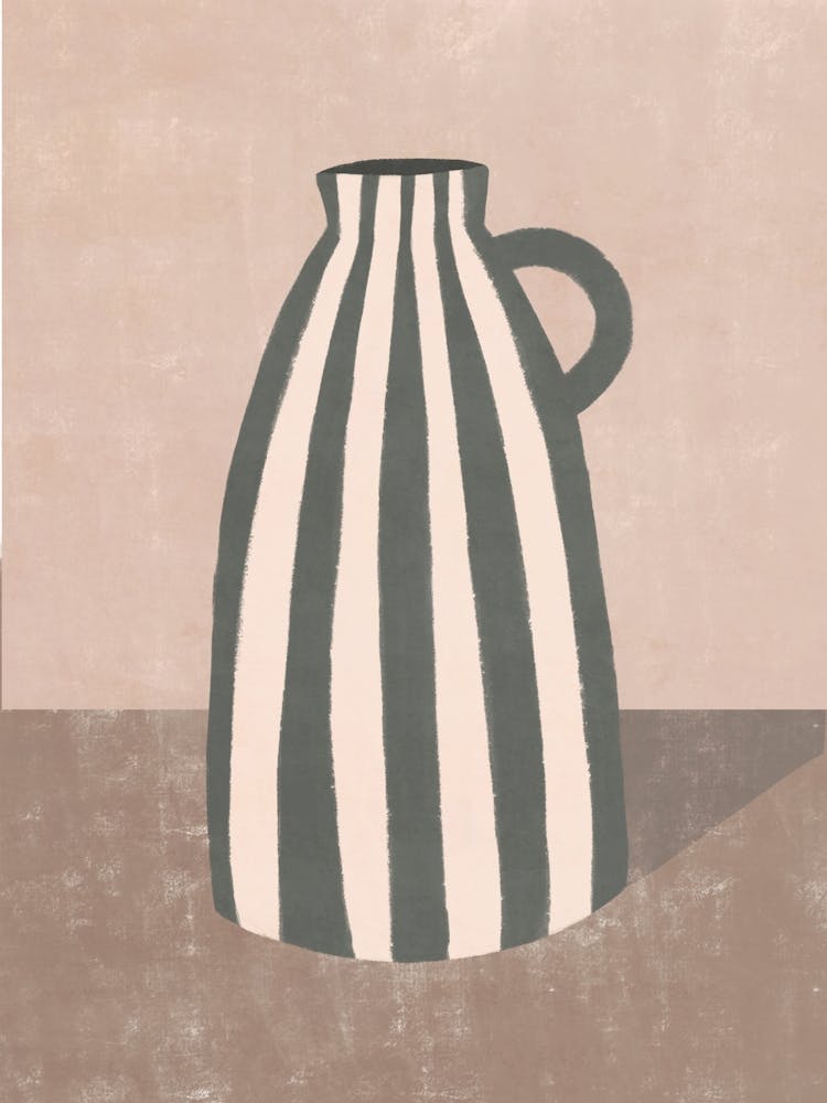 Gestreifte Vase