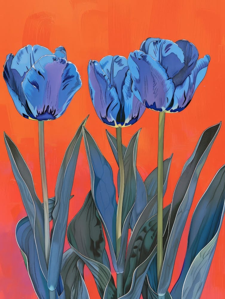 Blue Tulips 2