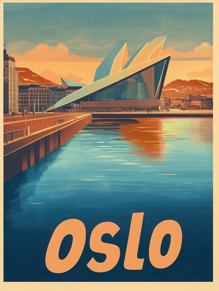 Aihrgdesign A Vintage Travel Poster Of Oslo 2
