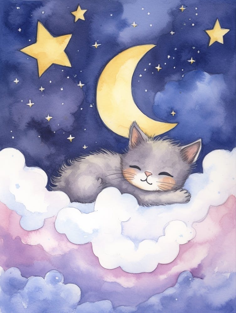 Baby Kitten 9 Sleeping In The Clouds