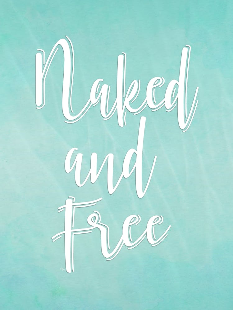 Naked and free bathroom quote