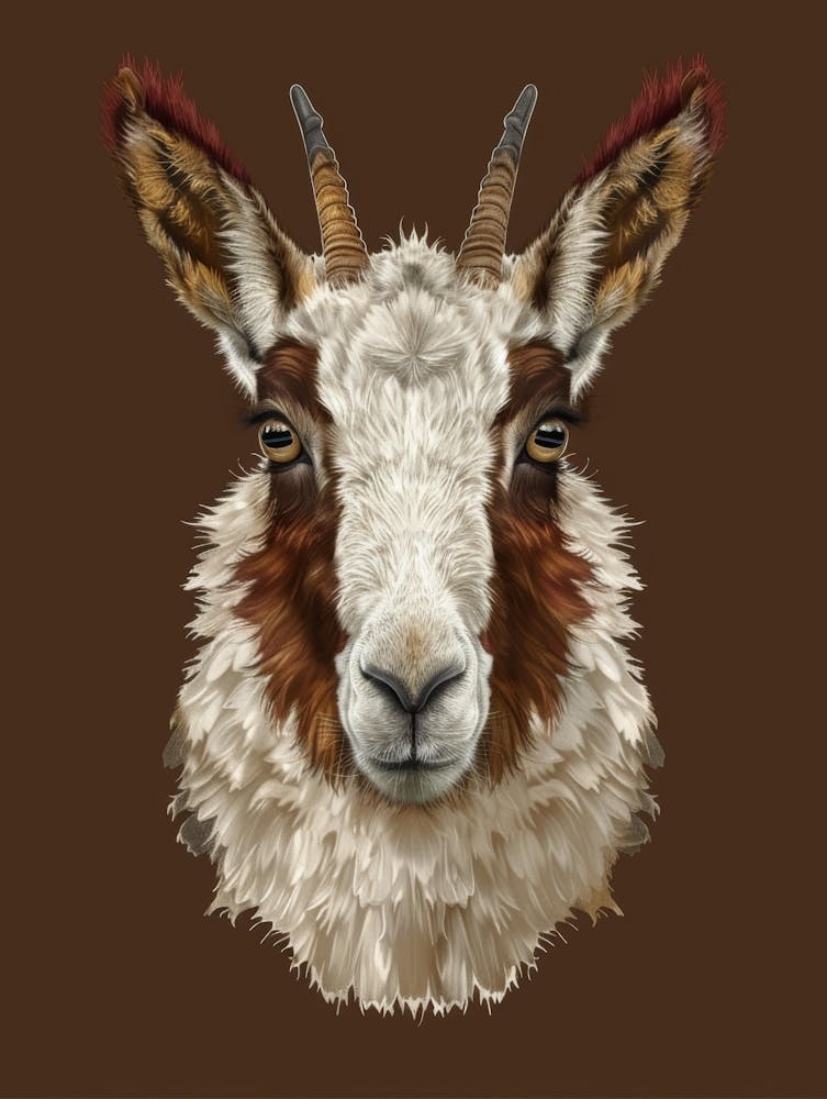 Goat Head Canvas Print