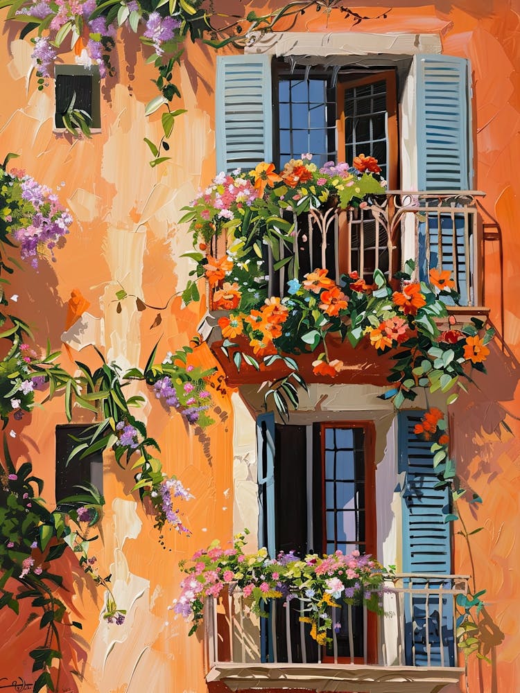 Balcony Painting In Livorno 3