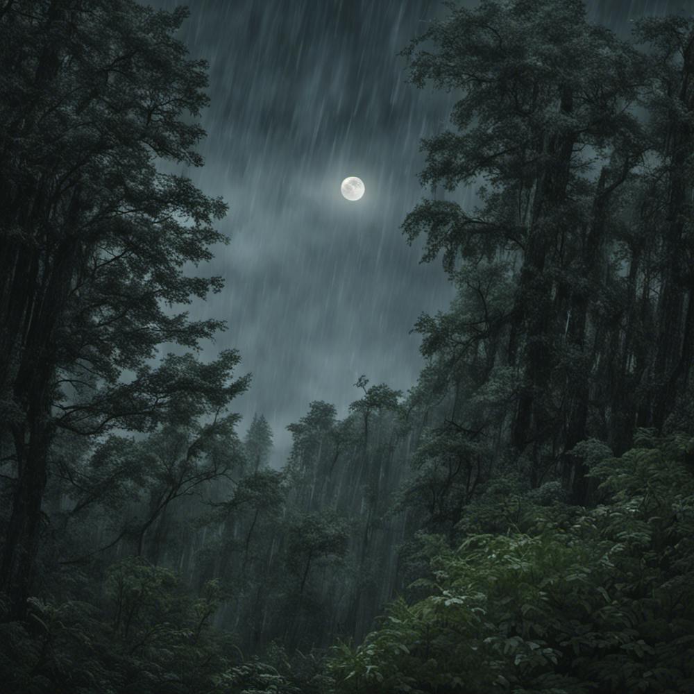 Full Moon In The Forest 1
