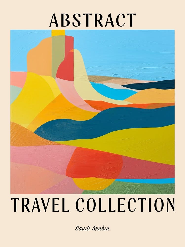 Abstract Travel Collection Poster Saudi Arabia 1