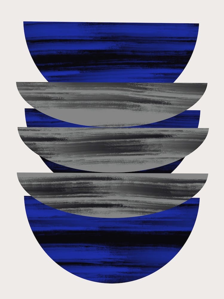 Scandinavian In Blue And Black