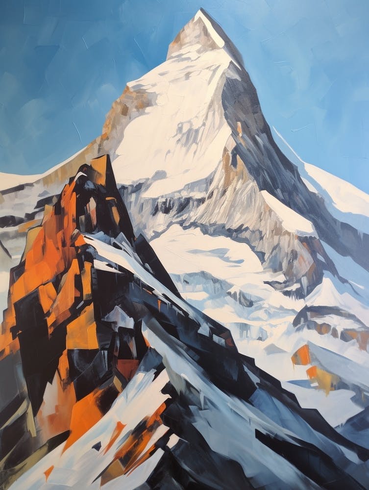 Matterhorn Switzerland 3 Peinture de Montagne