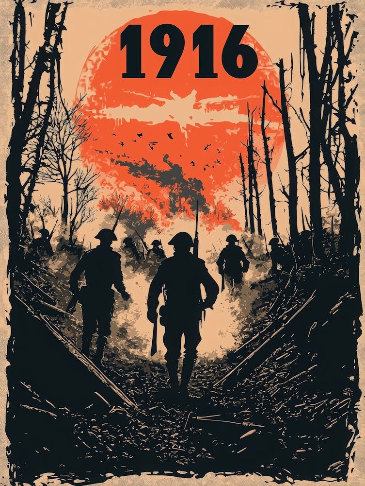Aihrgdesign A Vintage Poster Depicting A Dramatic World War I D4960d1f 3fb7 4ac9 Acdd 9cf6de8df428 3