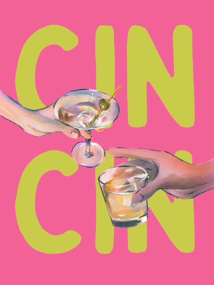 Cin Cin Retro Bar Cart Kitchen Vintage 6