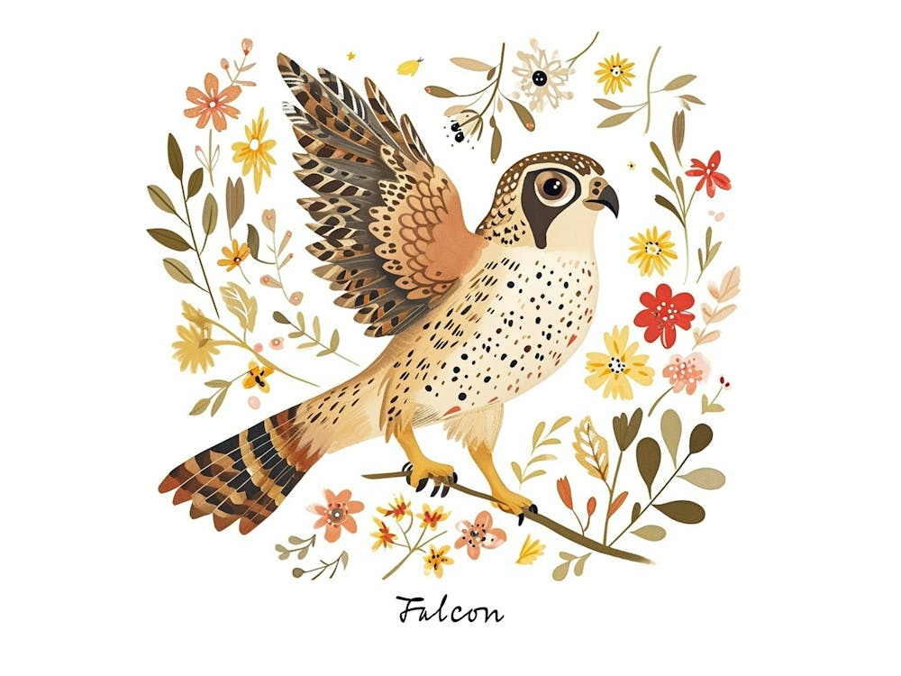 Little Floral Falcon 1 Poster