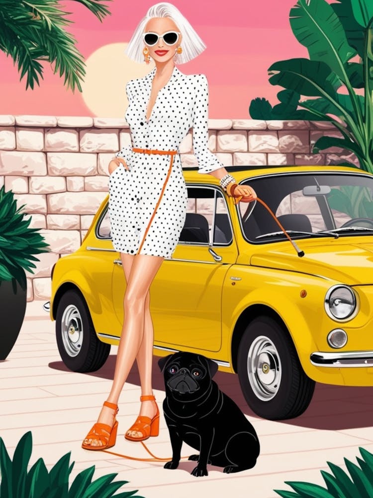 Girl And A Car