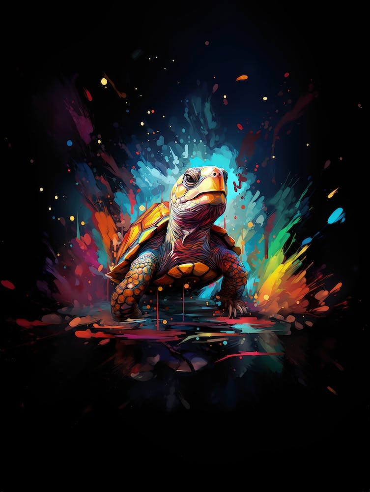 Nature abstracted painted art