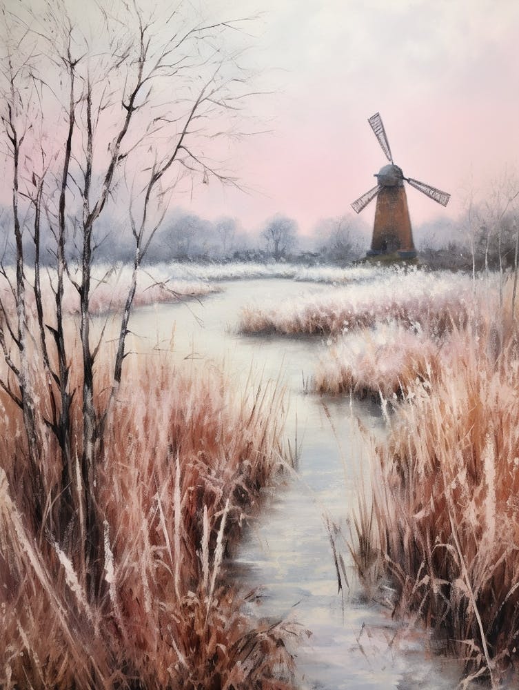 Dreamy Winter Painting The Broads England 3