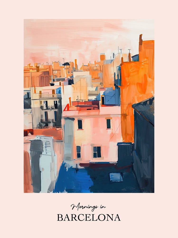 Mornings In Barcelona Rooftops Morning Skyline 3
