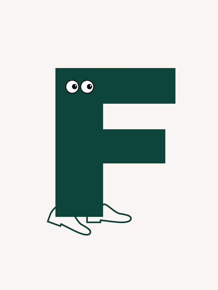 Alphabet Poster F