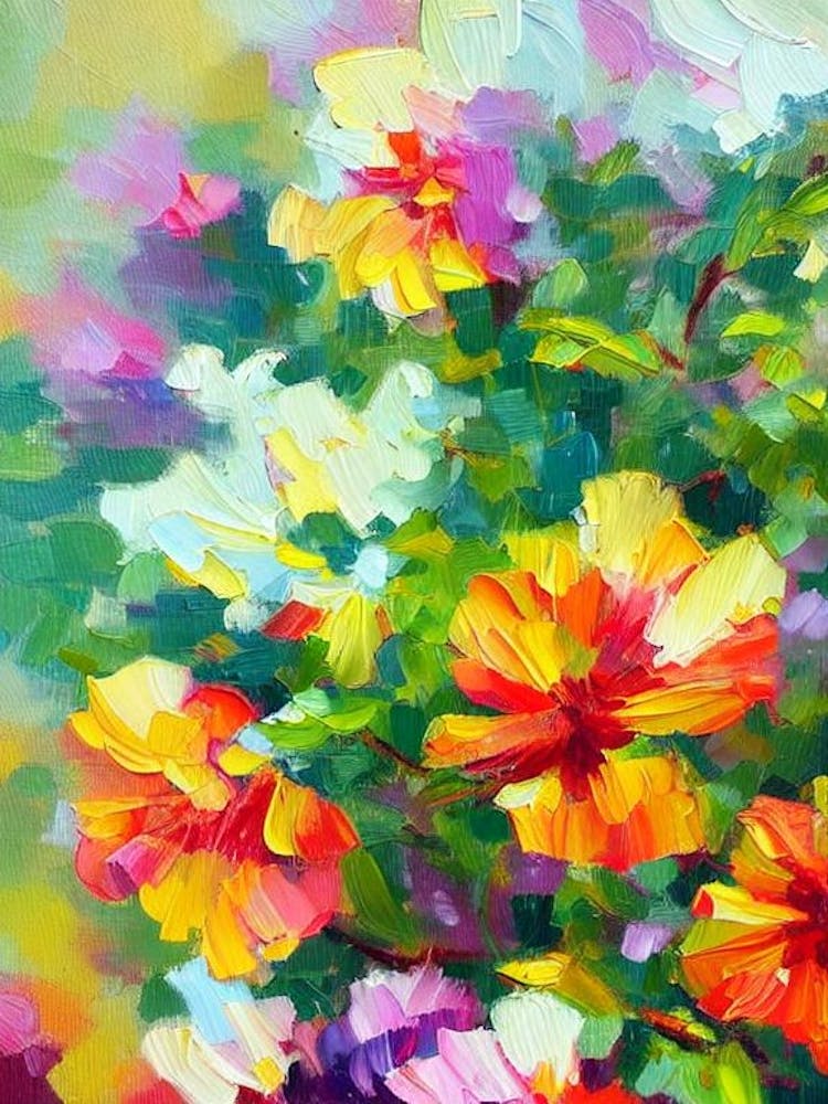 Hibiscus 2 Impressionist Painting