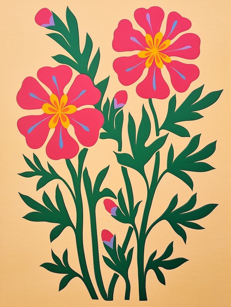 Cut Out Style Flower Art Love In A Mist Nigella 4