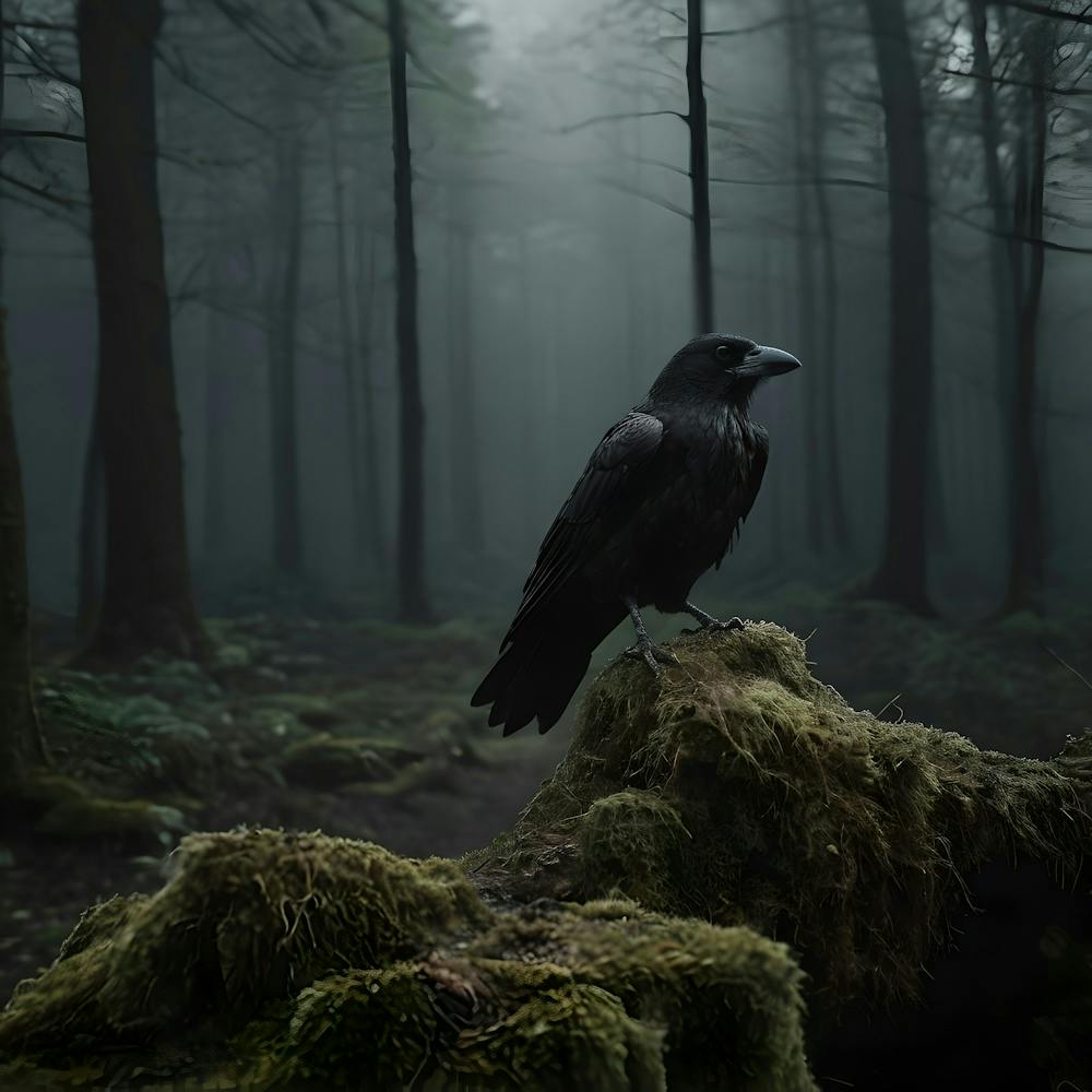 Crow In The Forest