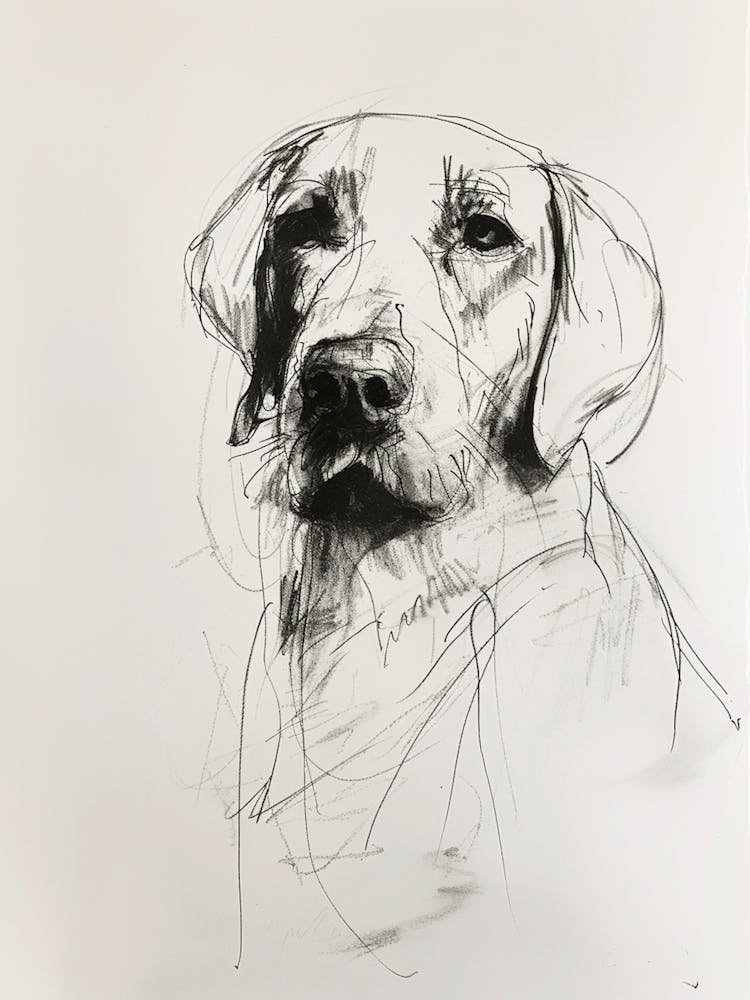 Golden Retriever Charcoal Line