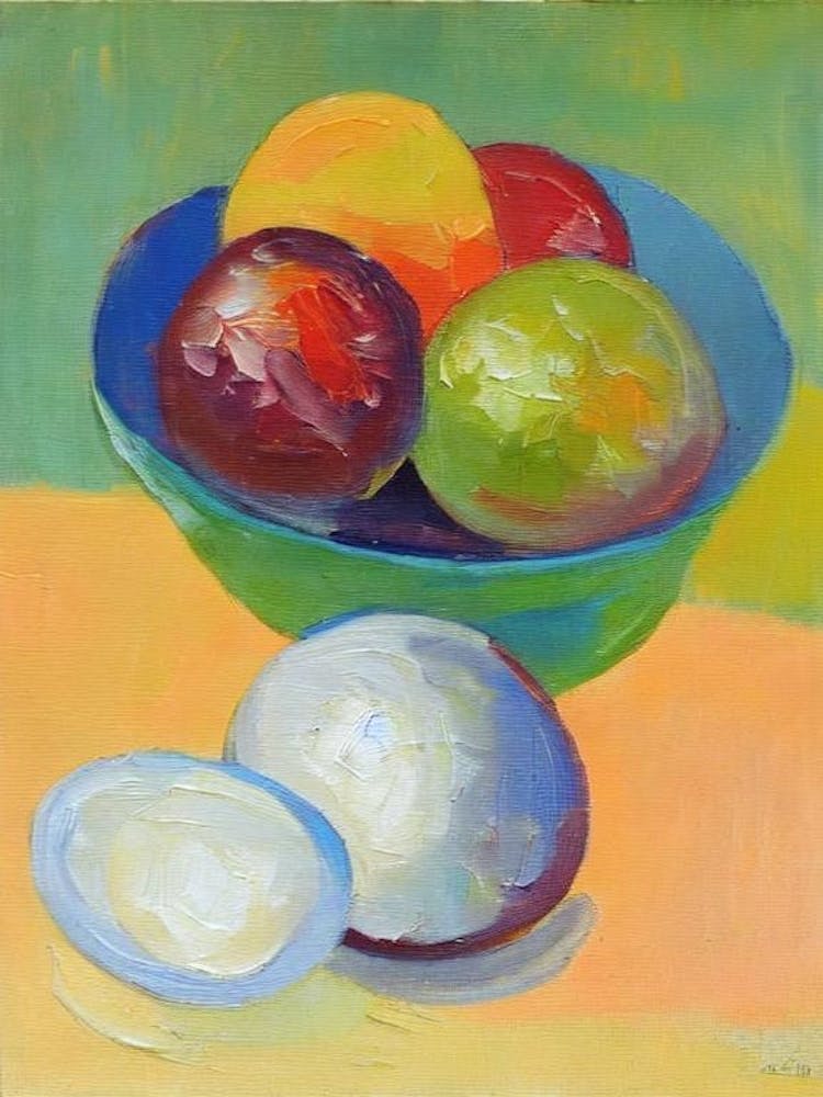 Coconut Bowl Of fruit