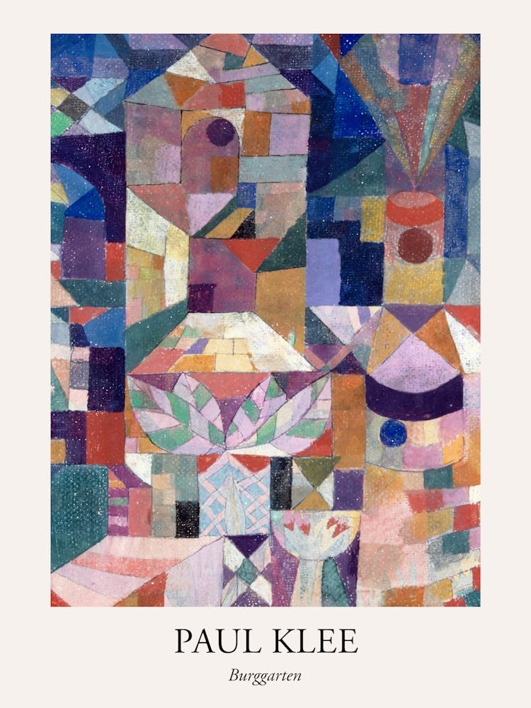Burggarten, Paul Klee Abstract Botanical Poster