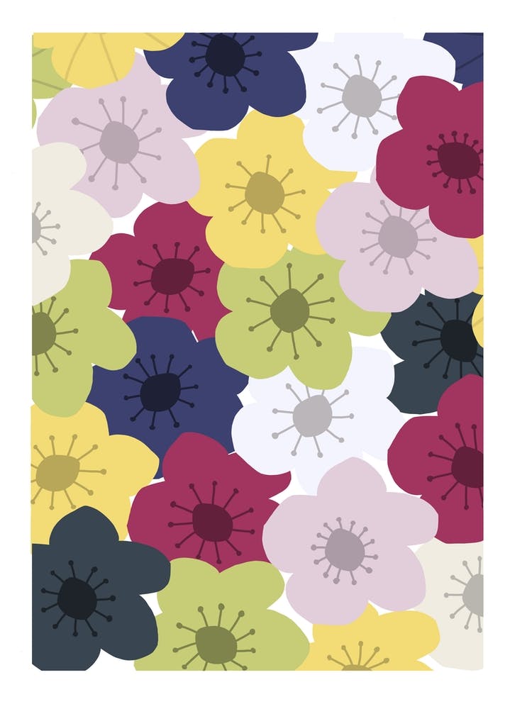 Mid Century Flowers