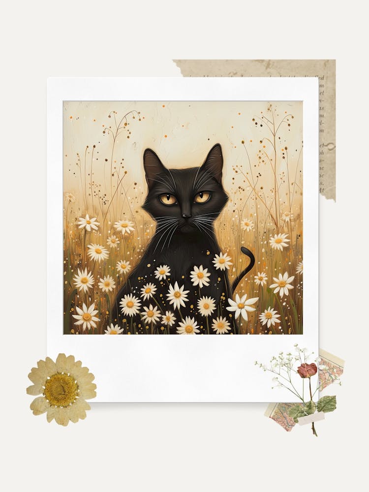 Scrapbook Cat Fairycore Painting 4