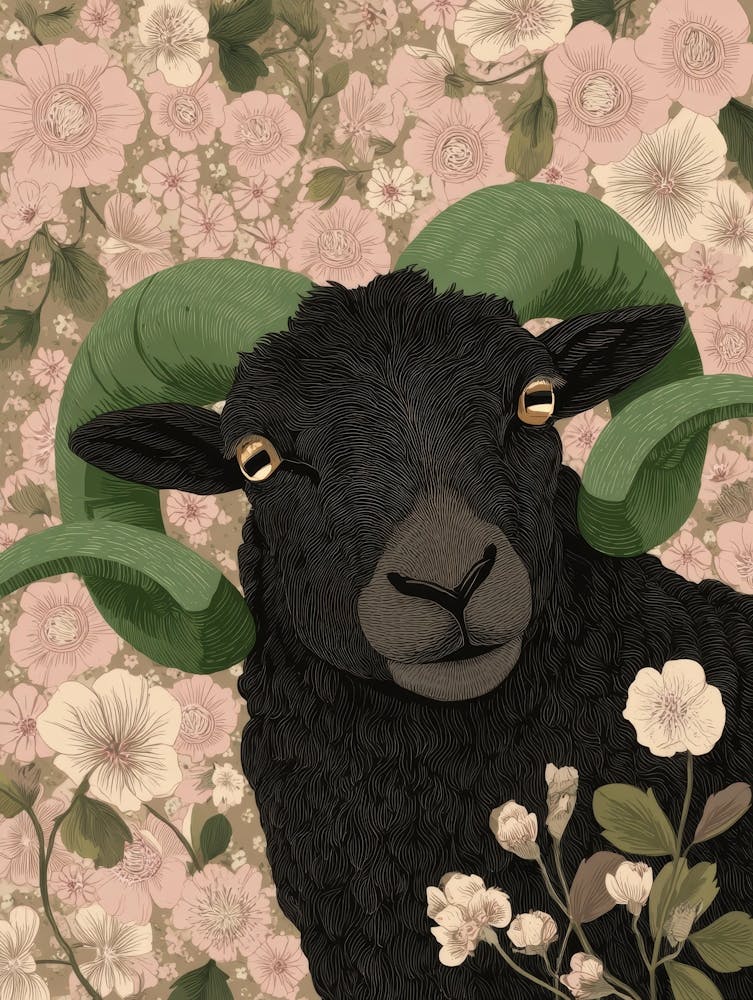 Ram With Horns 1