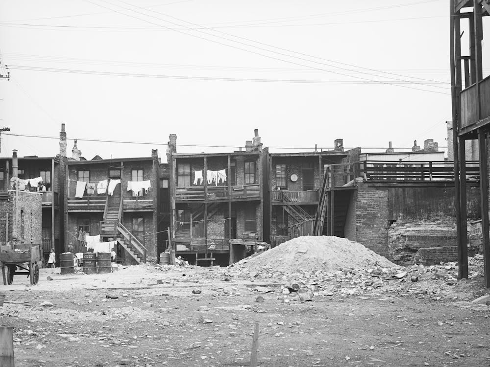 Untitled Photo, Possibly Related To Apartment Buildings Rented To African Americans, Chicago, Illinois By Russel