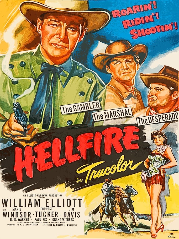 Movie Poster, Western, Hellfire