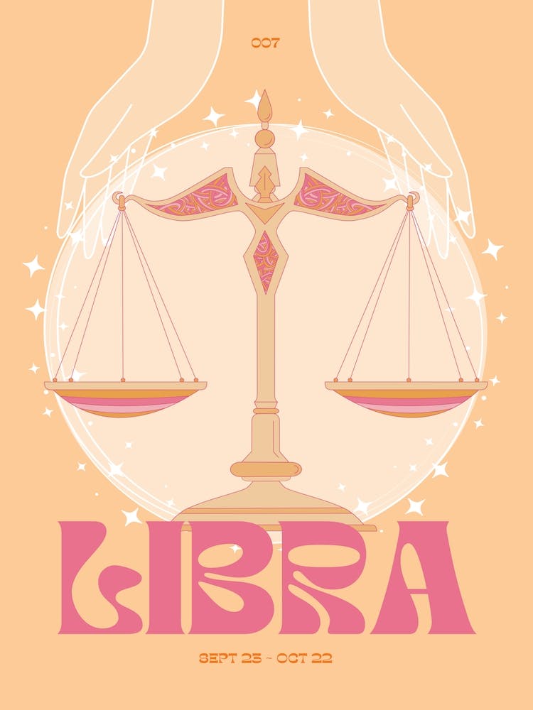 Orange Zodiac Libra
