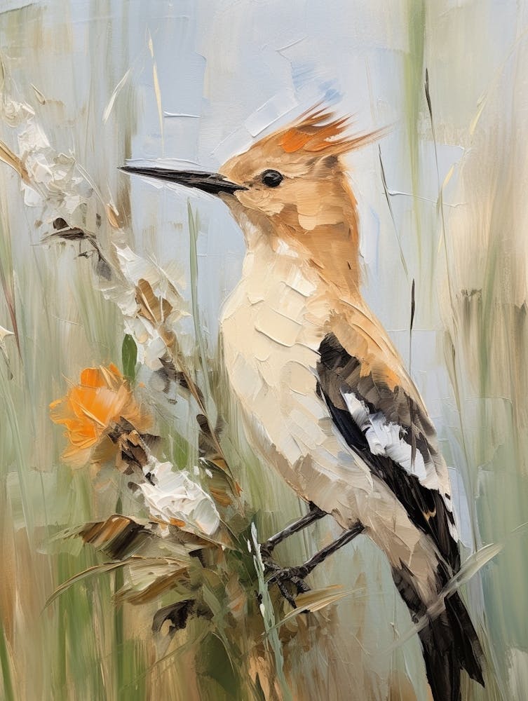 Bird Painting Hoopoe 2