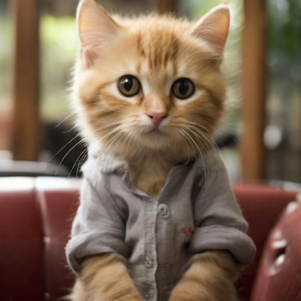 Cat In A Shirt
