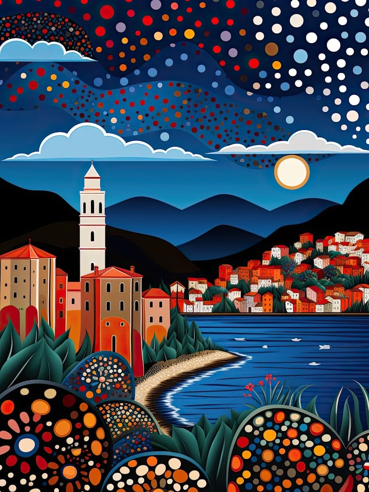 Lerici, Italy, Illustration In The Style Of Pop Art 2